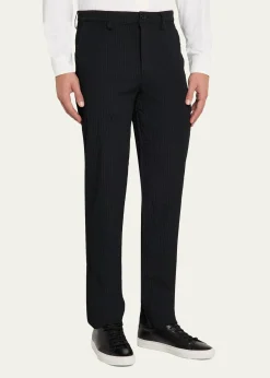 IM MENMen's Shrink Dye Flat-Front Pants