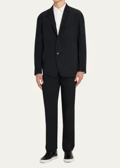 IM MENMen's Shrink Dye Flat-Front Pants