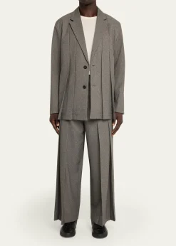 IM MENMen's Wool Like Tweed Jacket