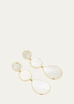 IppolitaCrazy 8's 3-Stone Drop Earrings in 18K Gold