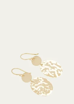 IppolitaCrinkle Hammered Crazy 8 Earrings in 18K Gold