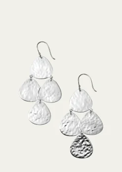 IppolitaCrinkle Small Nomad Cascade Earrings in Sterling Silver