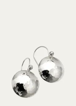 IppolitaDisc Earrings in Sterling SIlver with Diamonds