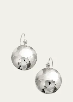 IppolitaDisc Earrings in Sterling SIlver with Diamonds
