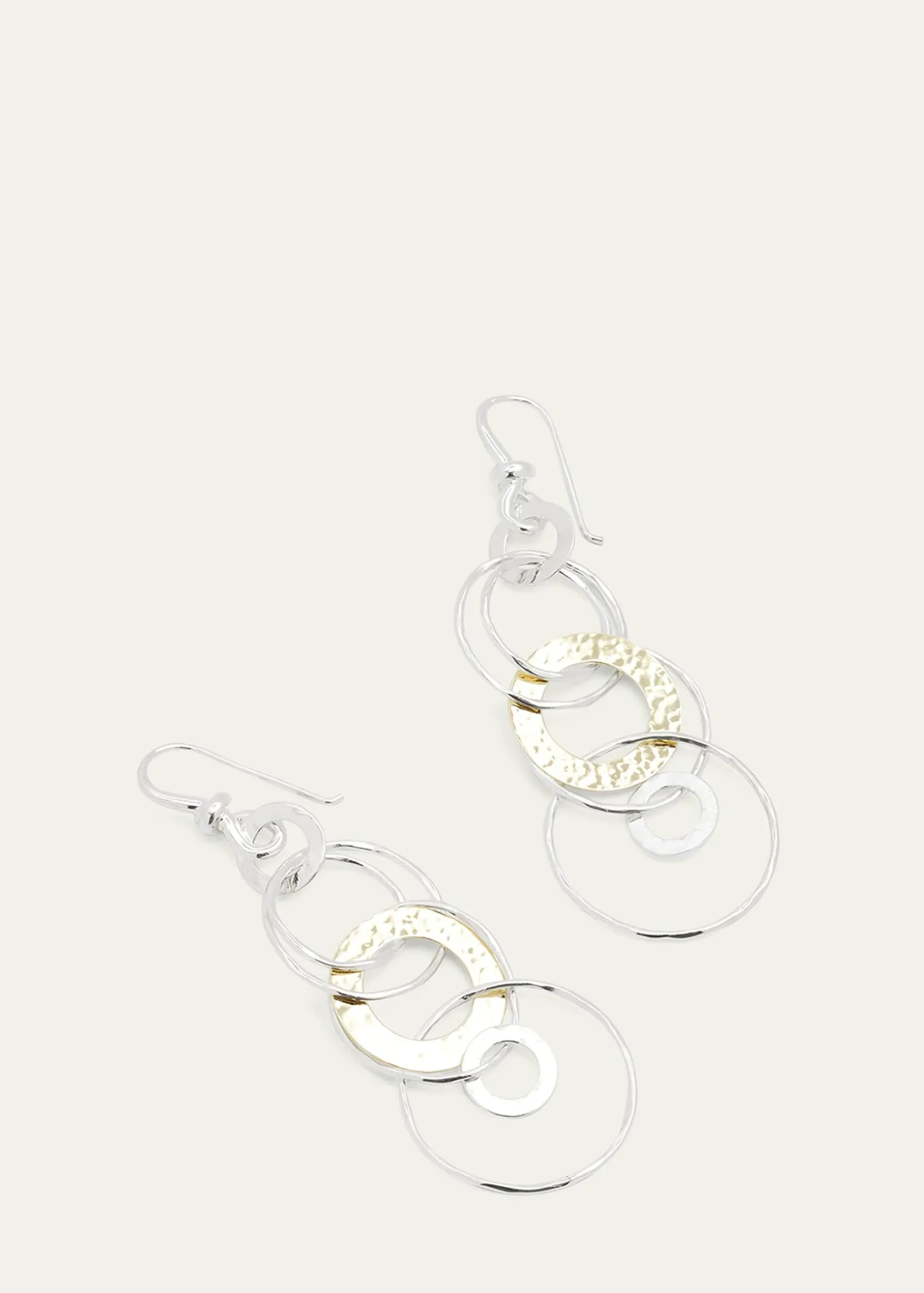 IppolitaHammered Jet Set Earrings in Chimera