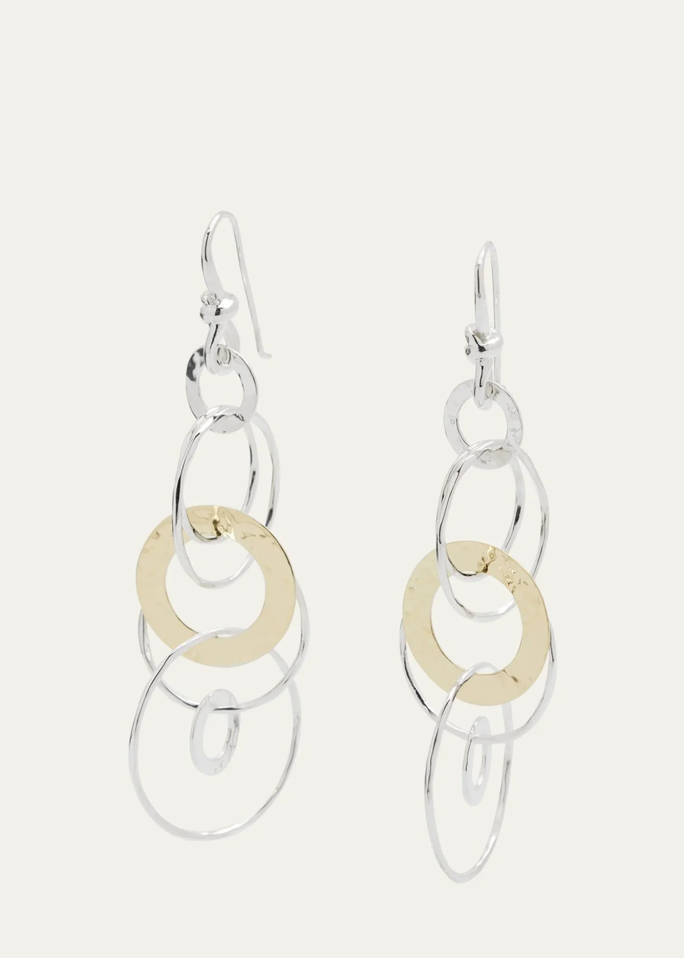 IppolitaHammered Jet Set Earrings in Chimera