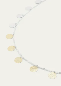 IppolitaHammered Paillette Disc Necklace in Chimera