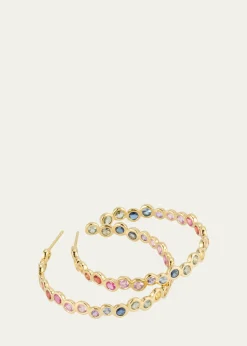 Ippolita18K Starlet Hoop Earrings in Sapphire Rainbow