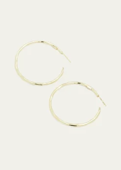 IppolitaLarge Faceted Hoop Earrings in 18K Gold