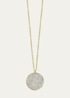 IppolitaLarge Flower Pendant Necklace in 18K Gold With Diamonds