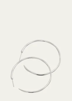 IppolitaLarge Squiggle Hoop Earrings in Sterling Silver