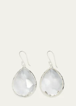 IppolitaLarge Teardrop Earrings in Sterling Silver