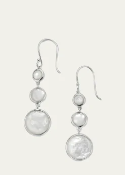 IppolitaLollitini 3-Stone Drop Earrings in Sterling Silver