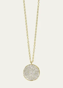 IppolitaMedium Flower Pendant Necklace in 18K Gold with Diamonds