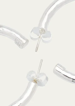 IppolitaMedium Hoop Earrings in Sterling Silver