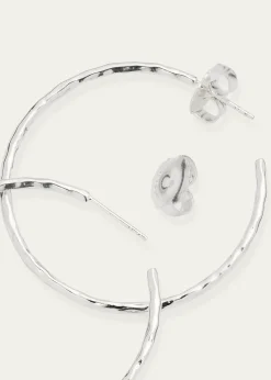 IppolitaMedium Squiggle Hoop Earrings in Sterling Silver