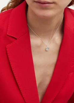 IppolitaMini Pendant Necklace in Sterling Silver with Diamonds