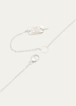 IppolitaMini Pendant Necklace in Sterling Silver with Diamonds