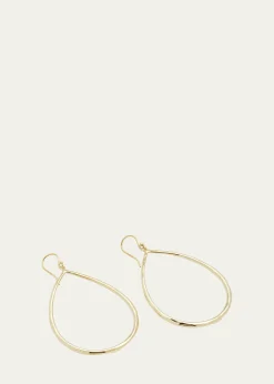 IppolitaSculpted Open Teardrop Earrings in 18K Gold