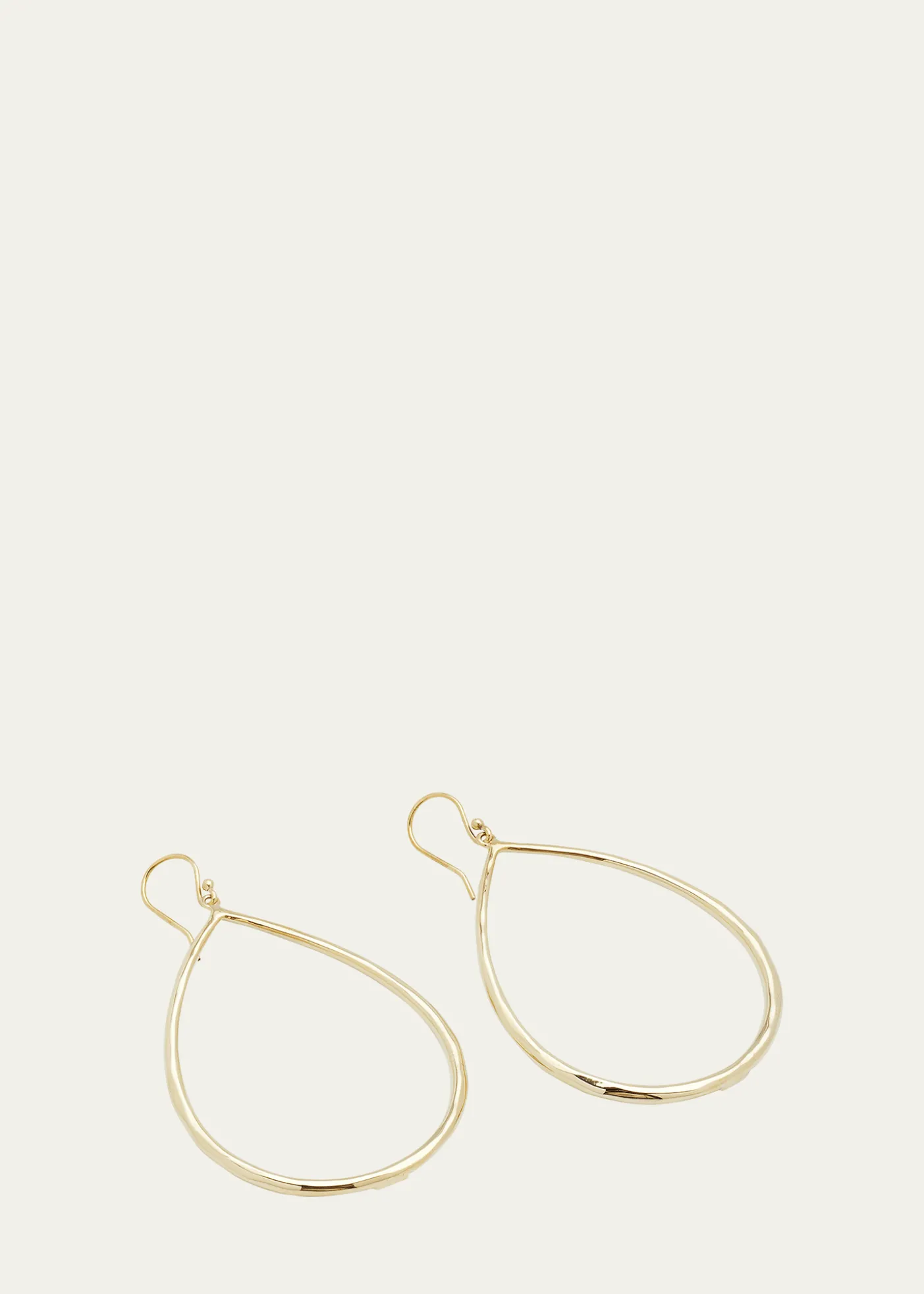 IppolitaSculpted Open Teardrop Earrings in 18K Gold