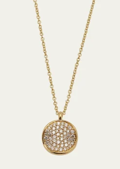 IppolitaSmall Flower Pendant Necklace in 18K Gold with Diamonds