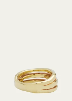 IppolitaSmooth Squiggle Triple Band Ring in 18K Gold