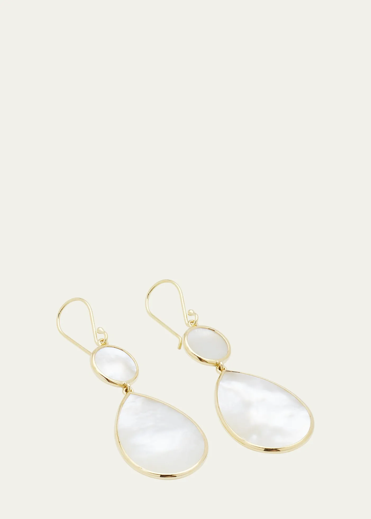 IppolitaSnowman 2-Stone Drop Earrings in 18K Gold