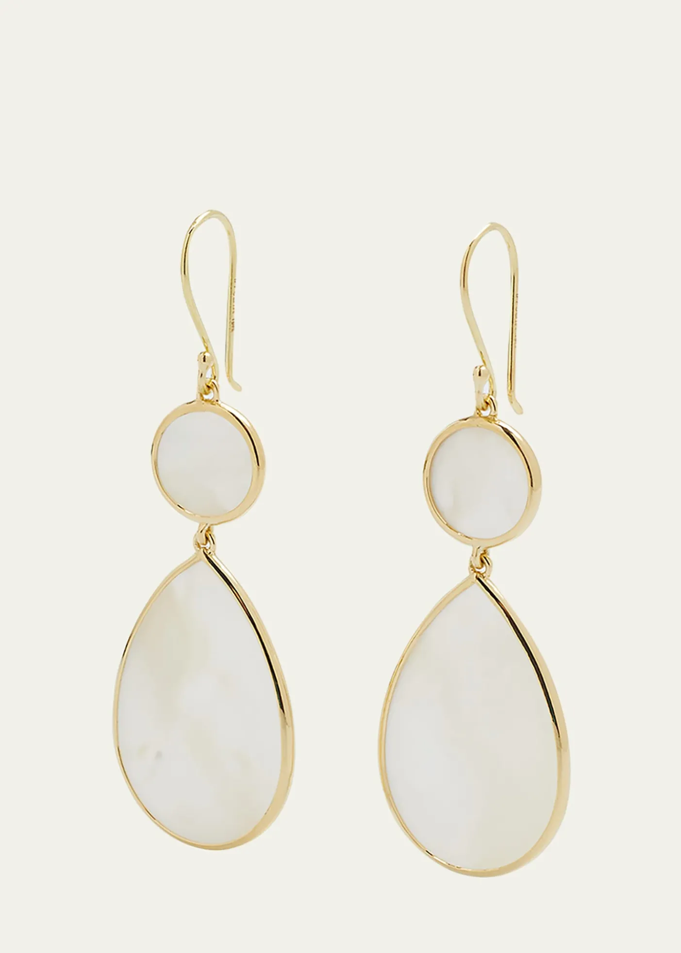 IppolitaSnowman 2-Stone Drop Earrings in 18K Gold