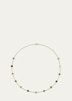 Ippolita13-Stone Station Necklace in 18K Gold