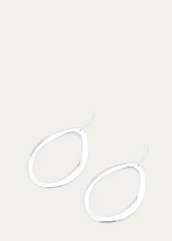 IppolitaWavy Oval Drop Earrings in Sterling Silver