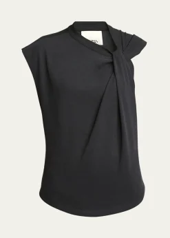 Isabel MarantNayda Twisted Cap-Sleeve T-Shirt
