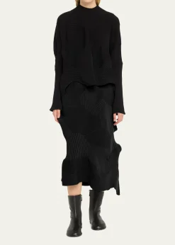 Issey MiyakeKone Kone Textural Ribbed Skirt