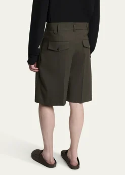 JacquemusMen's Relaxed Single-Pleated Shorts