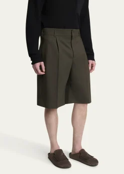 JacquemusMen's Relaxed Single-Pleated Shorts