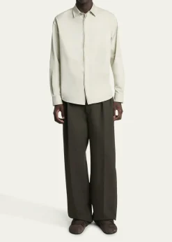 JacquemusMen's Simon Cotton Herringbone Sport Shirt