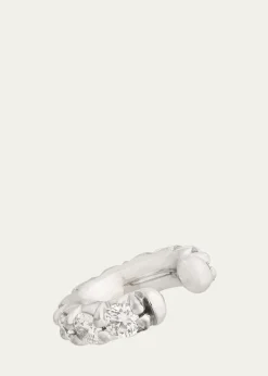 Jamie Wolf18K White Gold Diamond Ear Cuff, Single