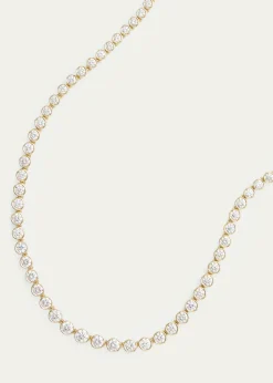 Jamie Wolf18K Yellow Graduated Bezel Set Diamond Necklace