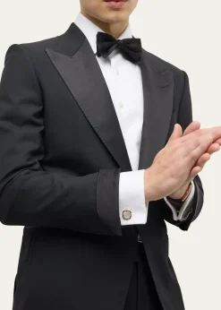 Jan LeslieMen's 18K Gold Vermeil Square Mother-Of-Pearl Cufflinks