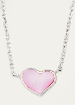 Jan LeslieMother-of-Pearl Single Heart Necklace