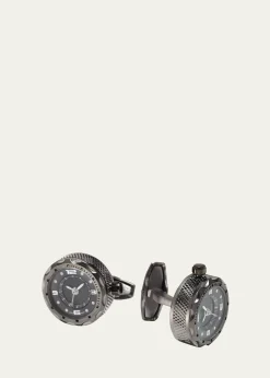 Jan LeslieSterling Silver Watch Cuff Links