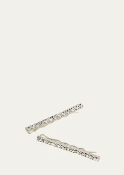 Jennifer BehrGwen Crystal Bobby Pins, Set of 2