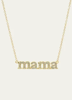Jennifer Meyer18k Diamond Mama Necklace