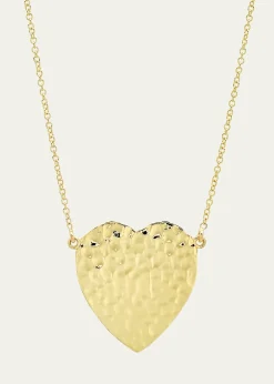 Jennifer Meyer18k Hammered Heart Necklace