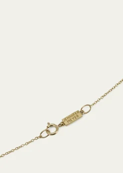Jennifer Meyer18k Mini Hamsa Necklace with Diamond Accent