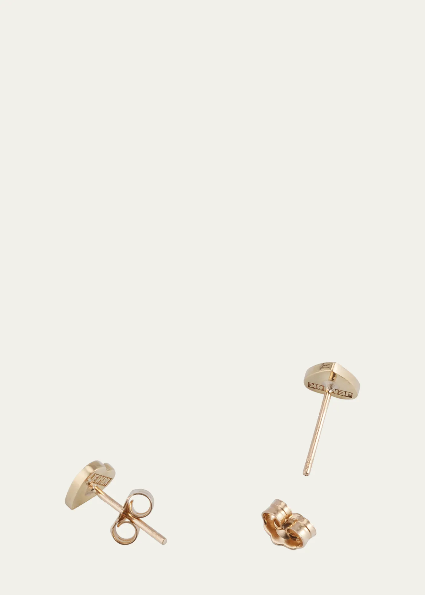 Jennifer Meyer18k Plain Heart Stud Earrings