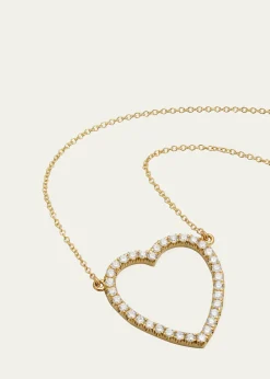 Jennifer MeyerLarge Open Heart Necklace