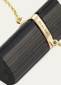 JIA JIA14K Black Tourmaline Pendant Necklace