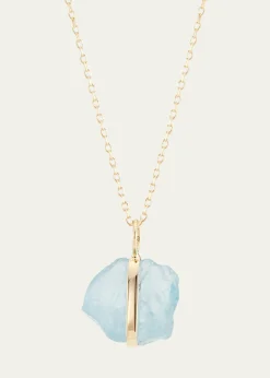 JIA JIA14K March Birthstone Pendant Necklace