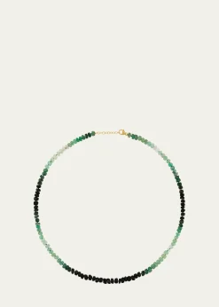 JIA JIAOmbre Emerald Necklace