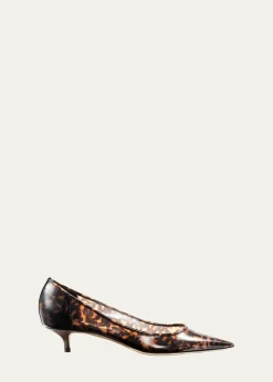 Jimmy Choo35mm Amelia Tortoiseshell-Printed Leather Pumps